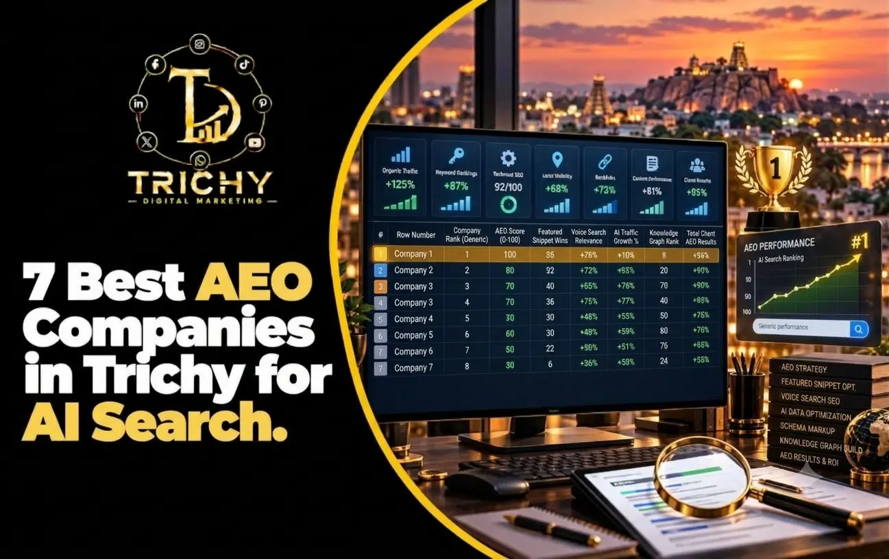 7 Best AEO Companies in Trichy for AI Search