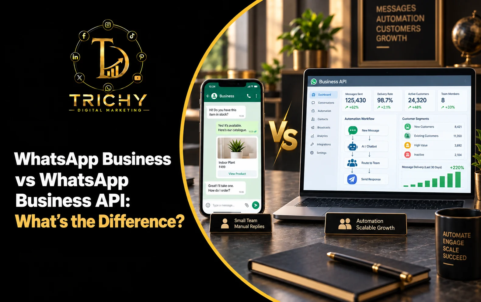 WhatsApp Business vs WhatsApp Business API: What’s the Difference?