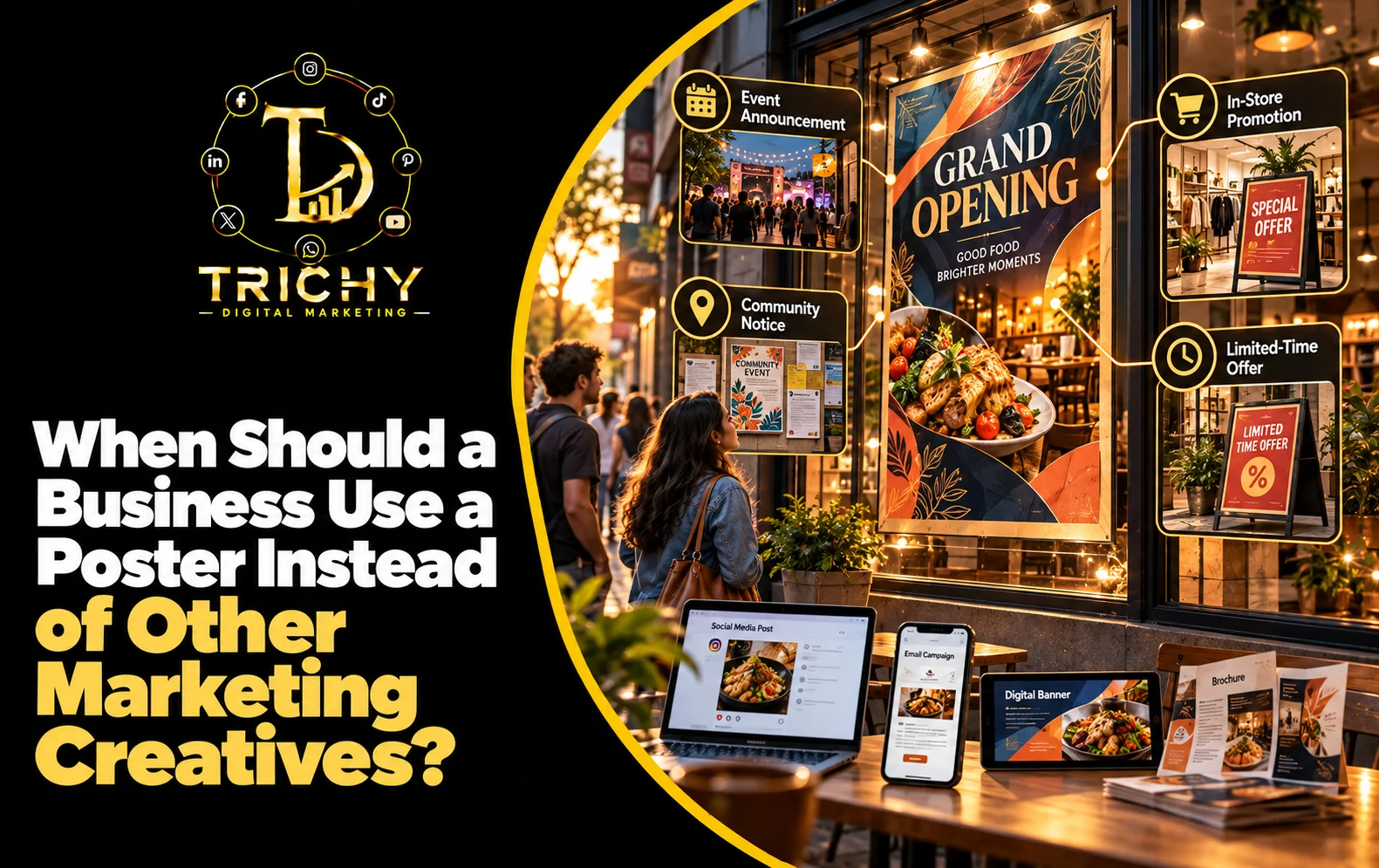When Should a Business Use a Poster Instead of Other Marketing Creatives?